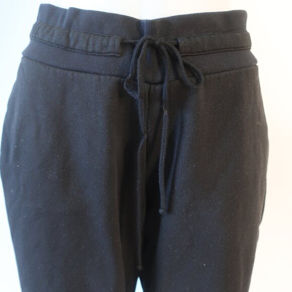 Womens The Range Black Elastic Drawstring Waist Cropped Jogger Sweatpants L - Picture 4 of 13